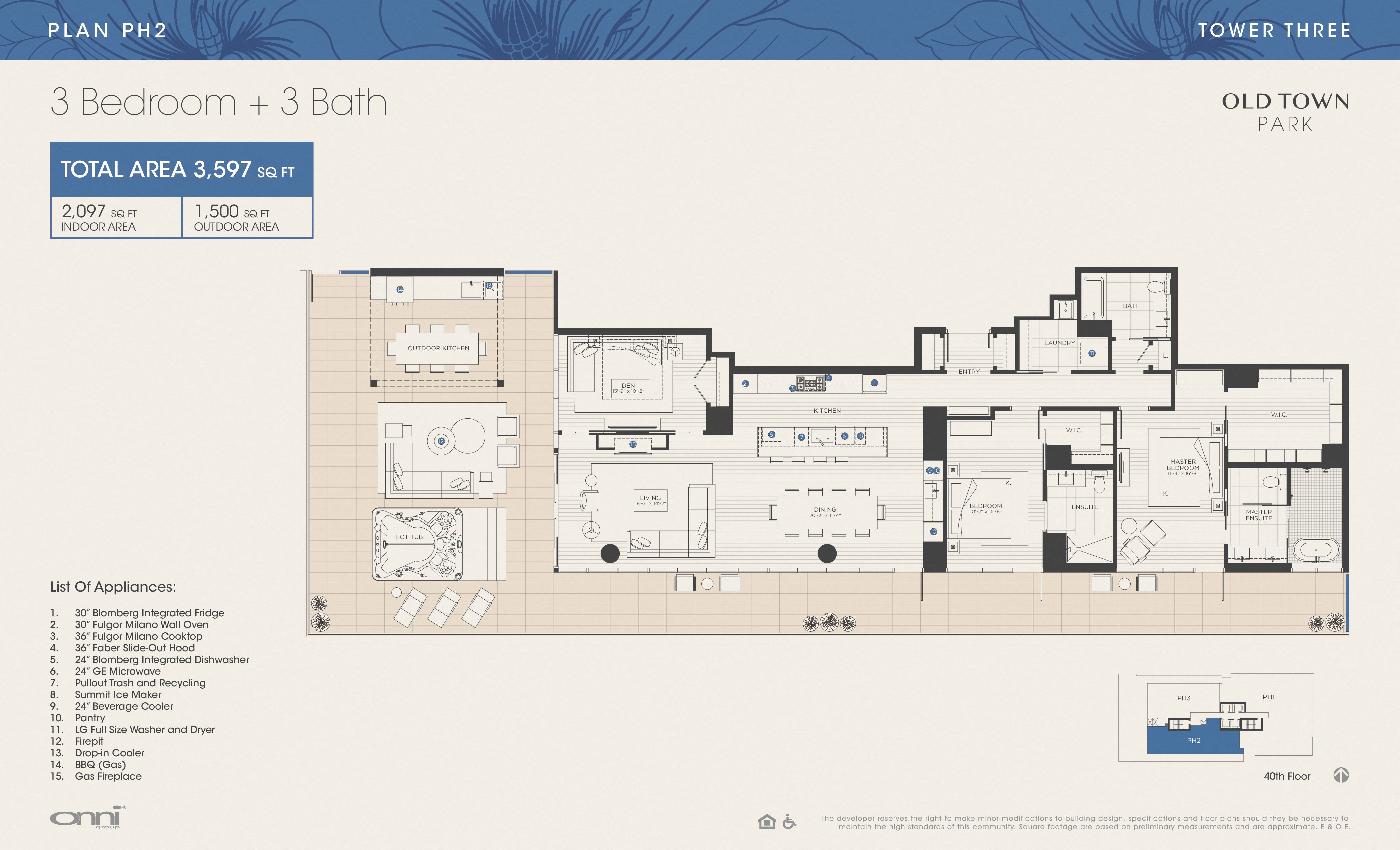 Plan PH2 - Tower THREE