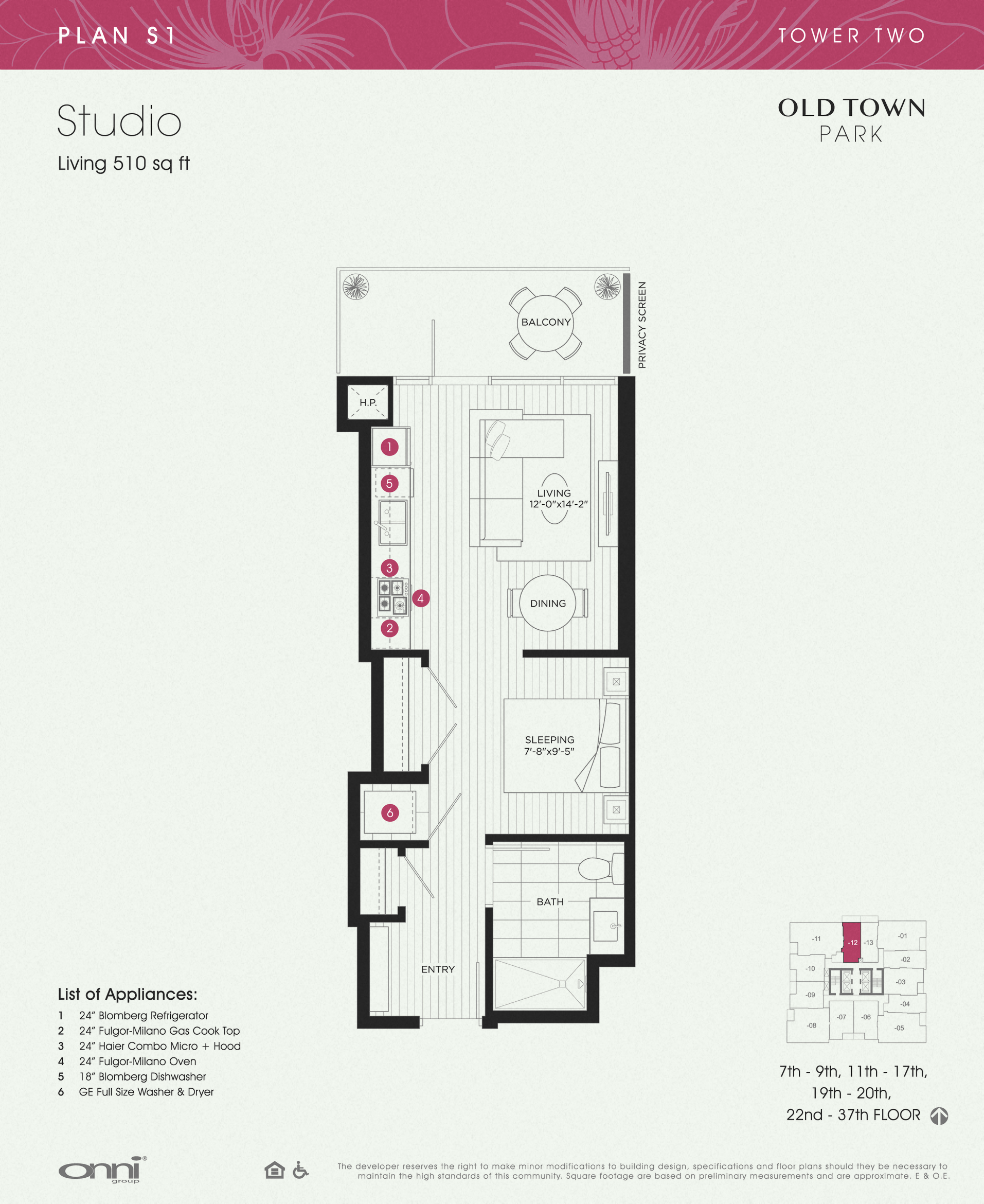 Plan S1 - Tower TWO