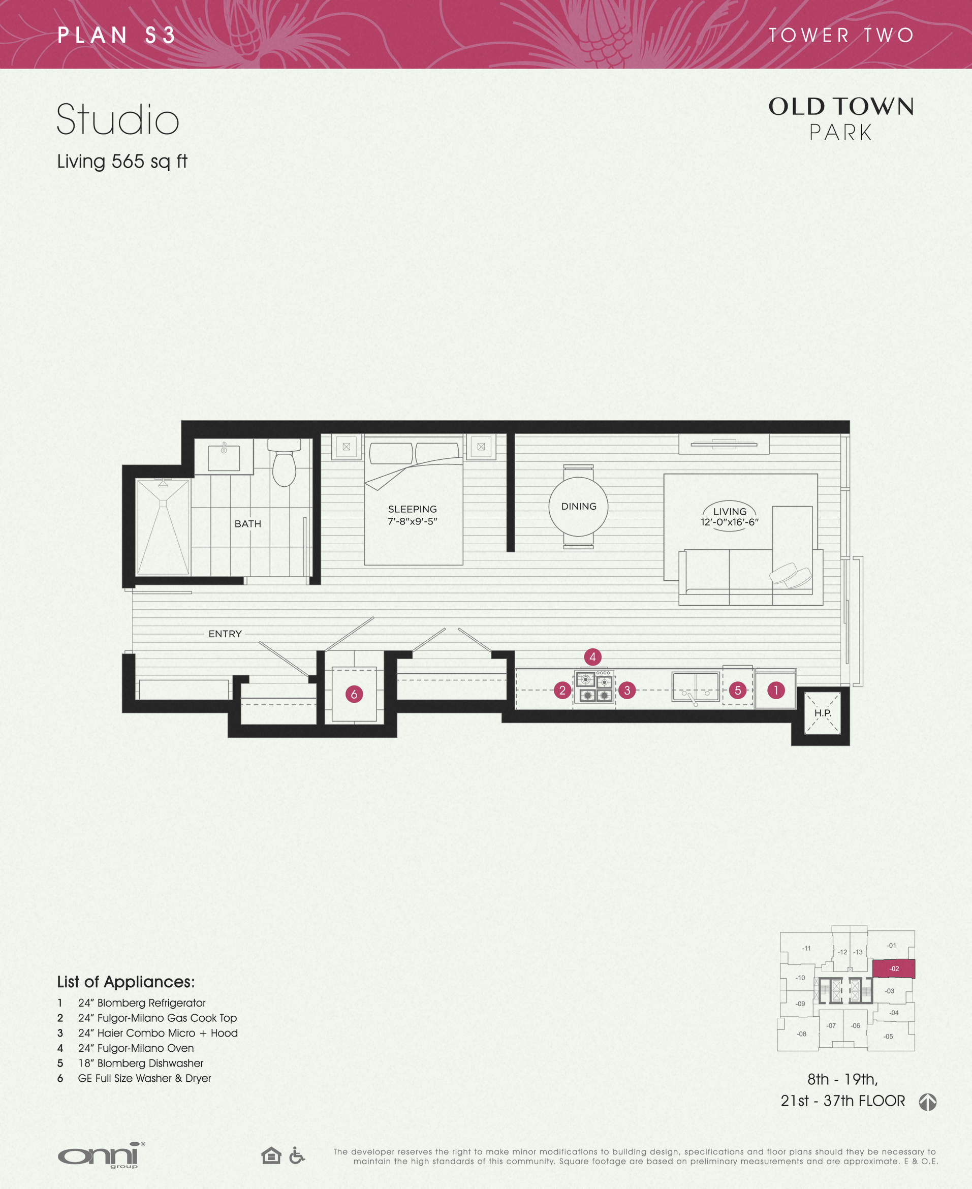 Plan S3 - Tower TWO