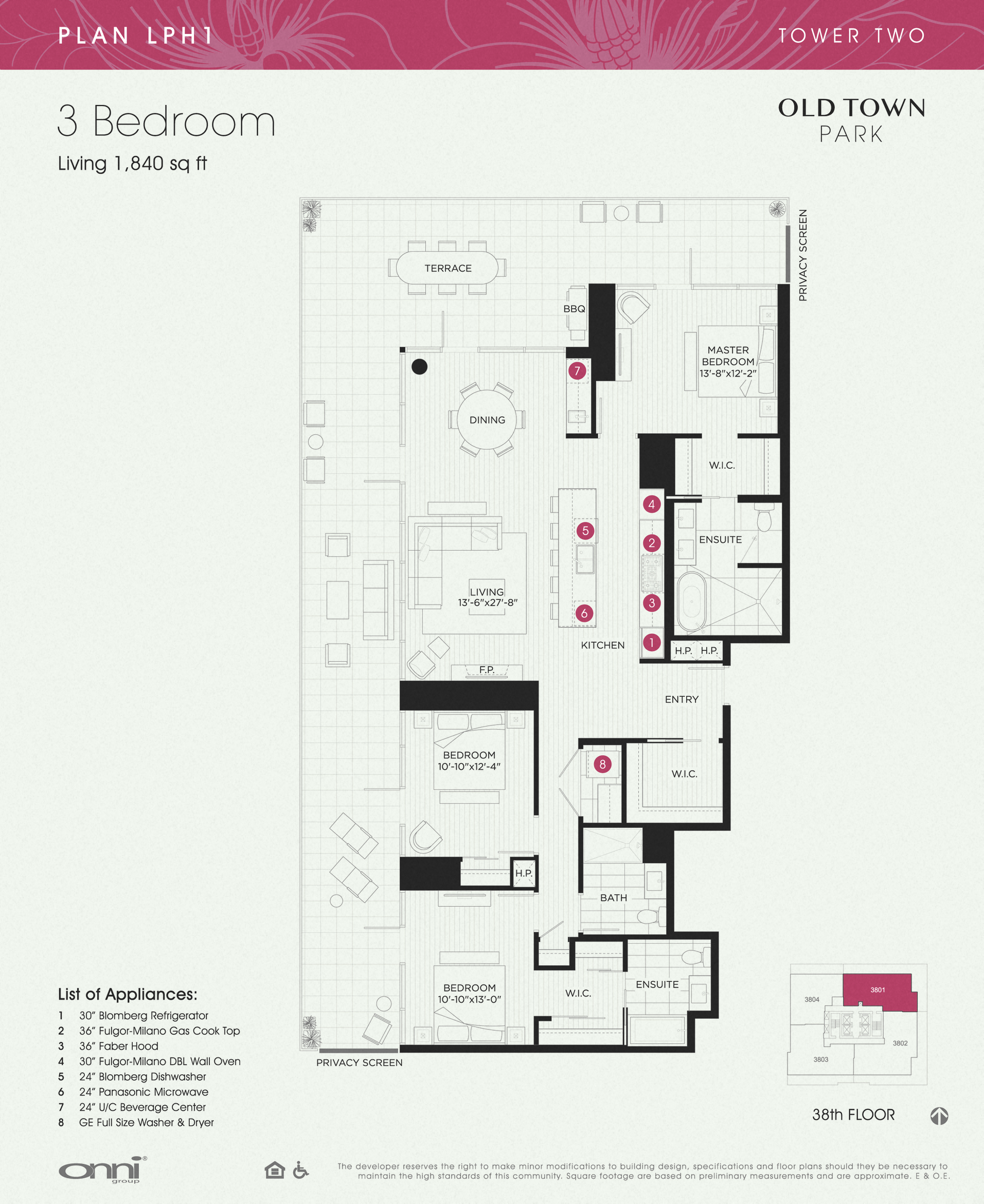 Plan LPH1 - Tower TWO