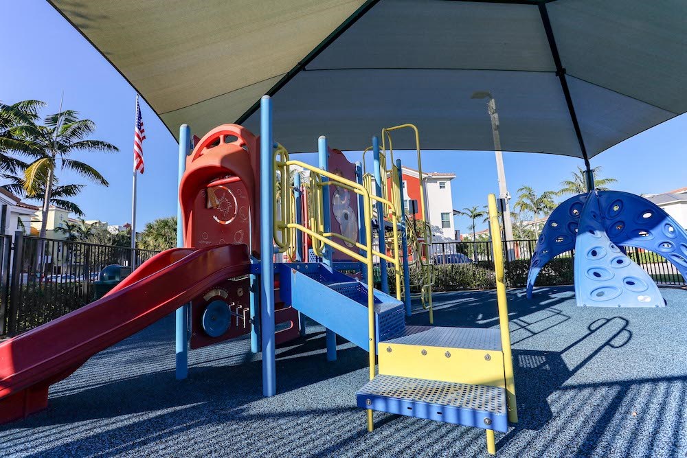 covered modern playground 
