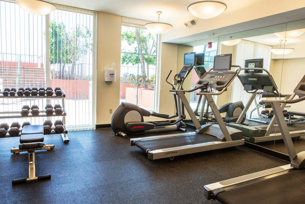 fitness center cardio and weight machines at fitness center