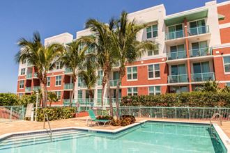 landscaping lush landscaping around pool at Progresso Point - Photo Gallery