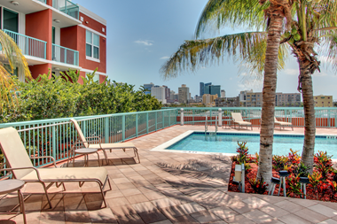 rooftop pool and recreation deck