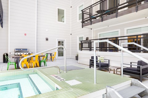 our apartments showcase an unique swimming pool