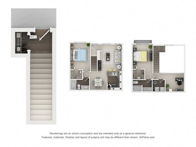 2 Bed 2 Bath- Elm - Splitlevel Floor Plan 2 Bed 2 Bath- Elm - Splitlevel Floor Plan at The Villages at Canterfield, West Dundee, IL