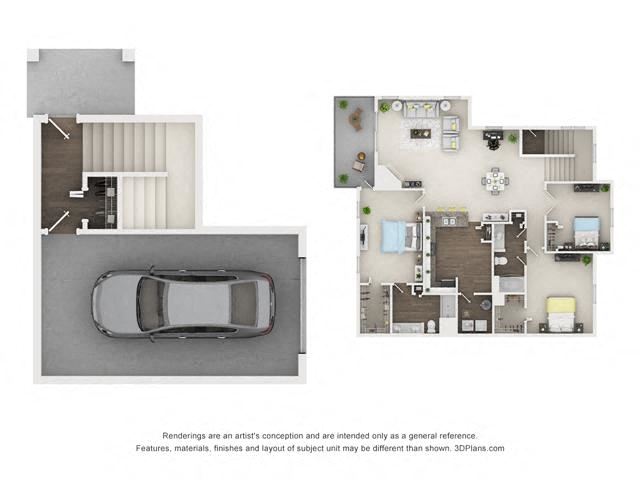 3 Bed 2 Bath - Magnolia Floor Plan 3 Bed 2 Bath - Magnolia Floor Plan at The Villages at Canterfield, Illinois