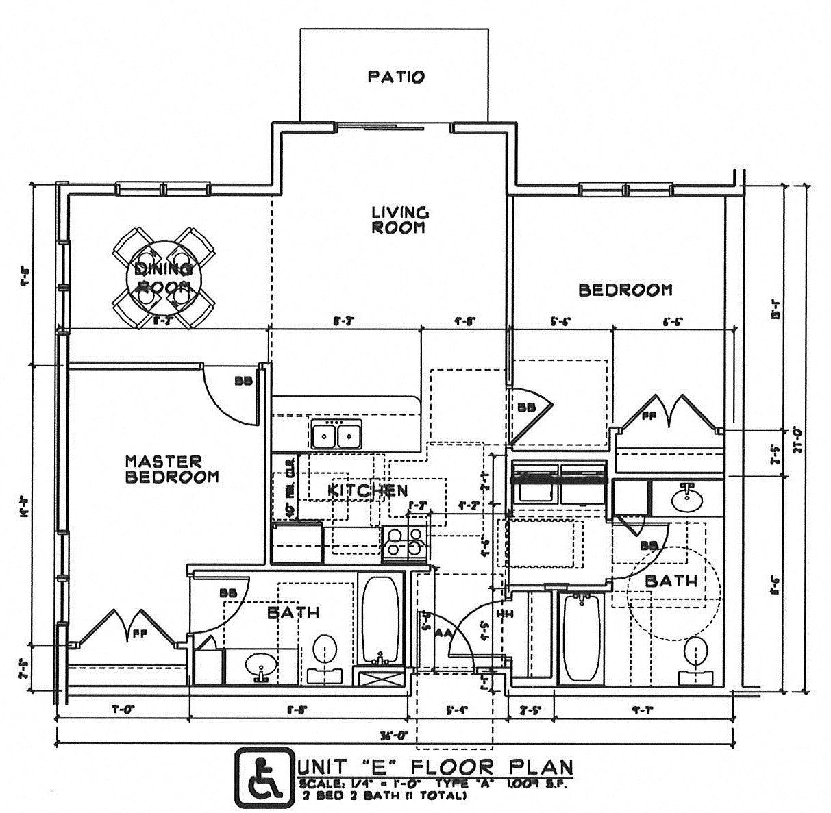 2 Bedroom 2 Bath Accessible