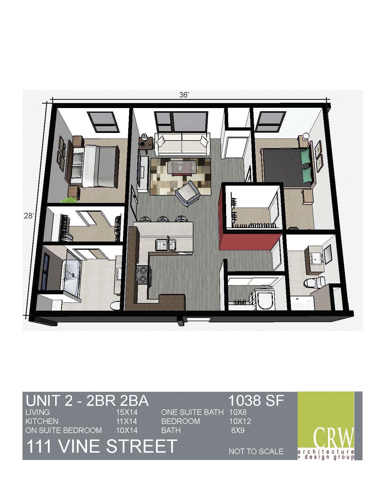 2 Bedroom 2 Bathroom