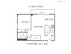 One bedroom unit with 1 bathroom and balcony