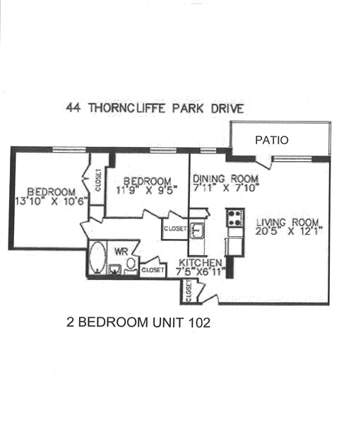 44 Thorncliffe Park Drive 1-2 Beds Apartment for Rent - Photo Gallery 15