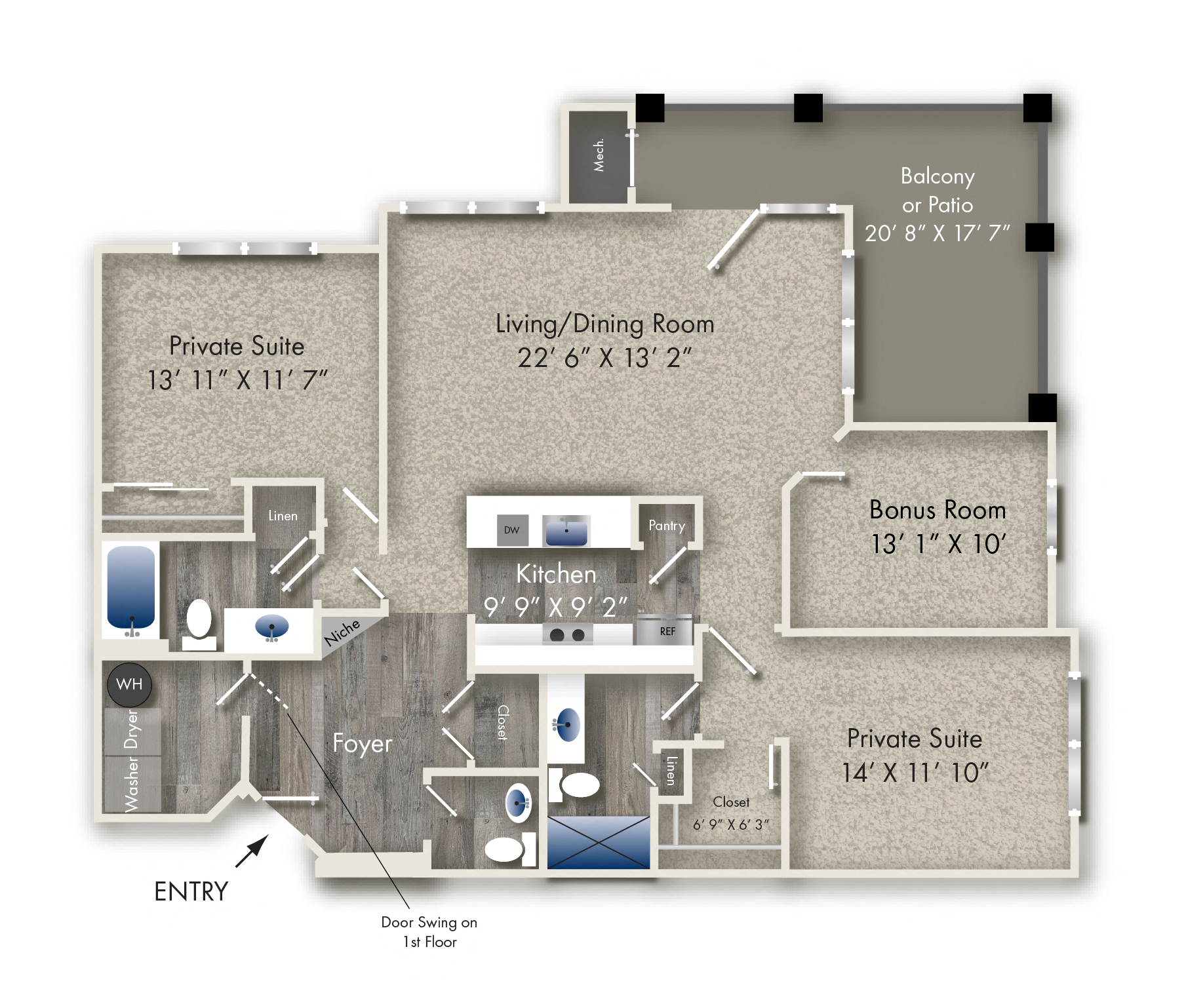 104 Connell Drive 1-3 Beds Apartment, Townhouse for Rent - Photo Gallery 49