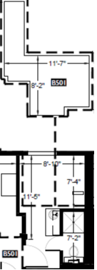 a schematic diagram of a hotel floor plan