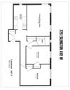2 bedroom, 1 bathroom, no balcony