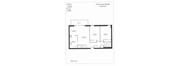 2 Bedroom 1 Bathroom