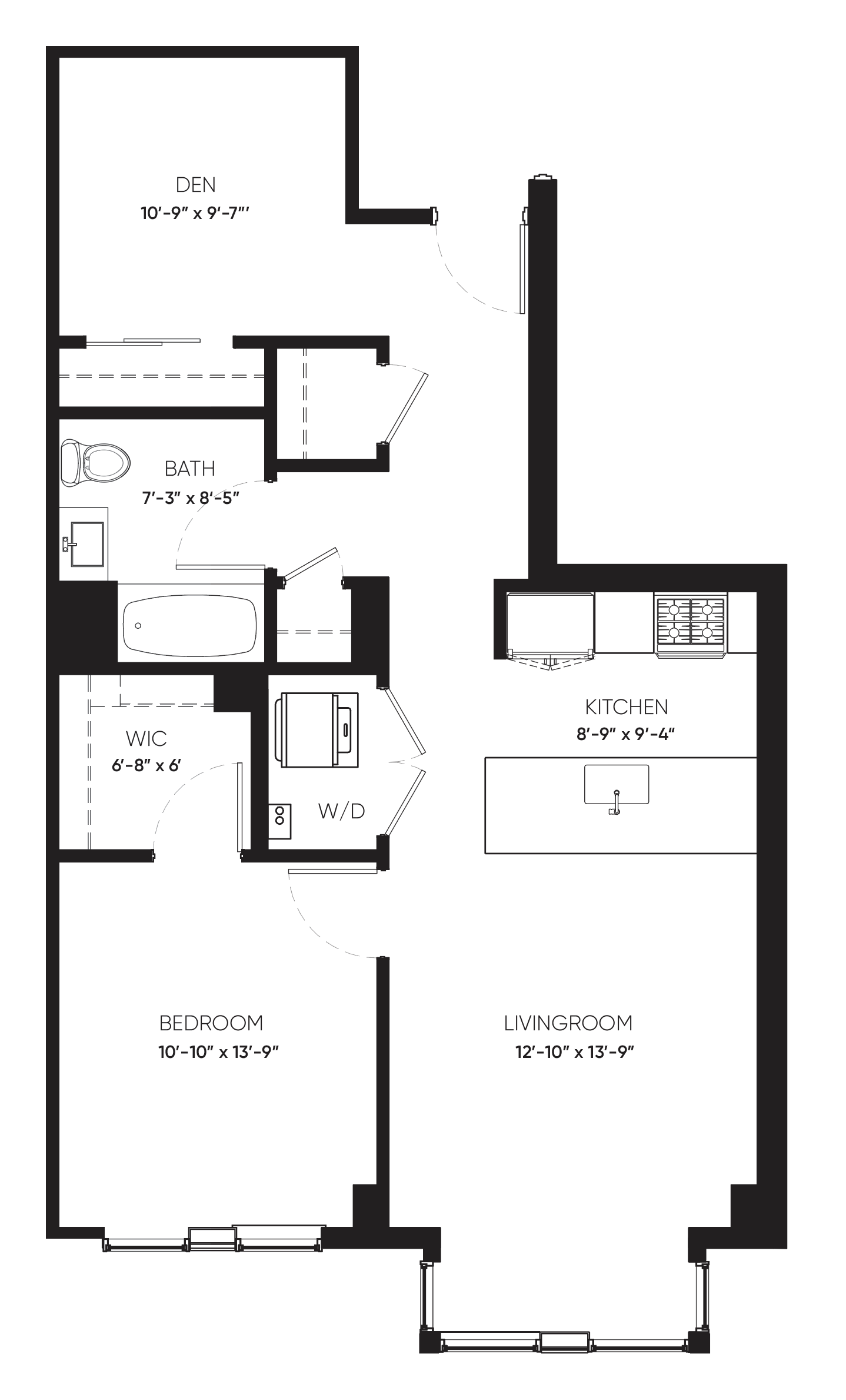 1 BD + DEN - 1 BA