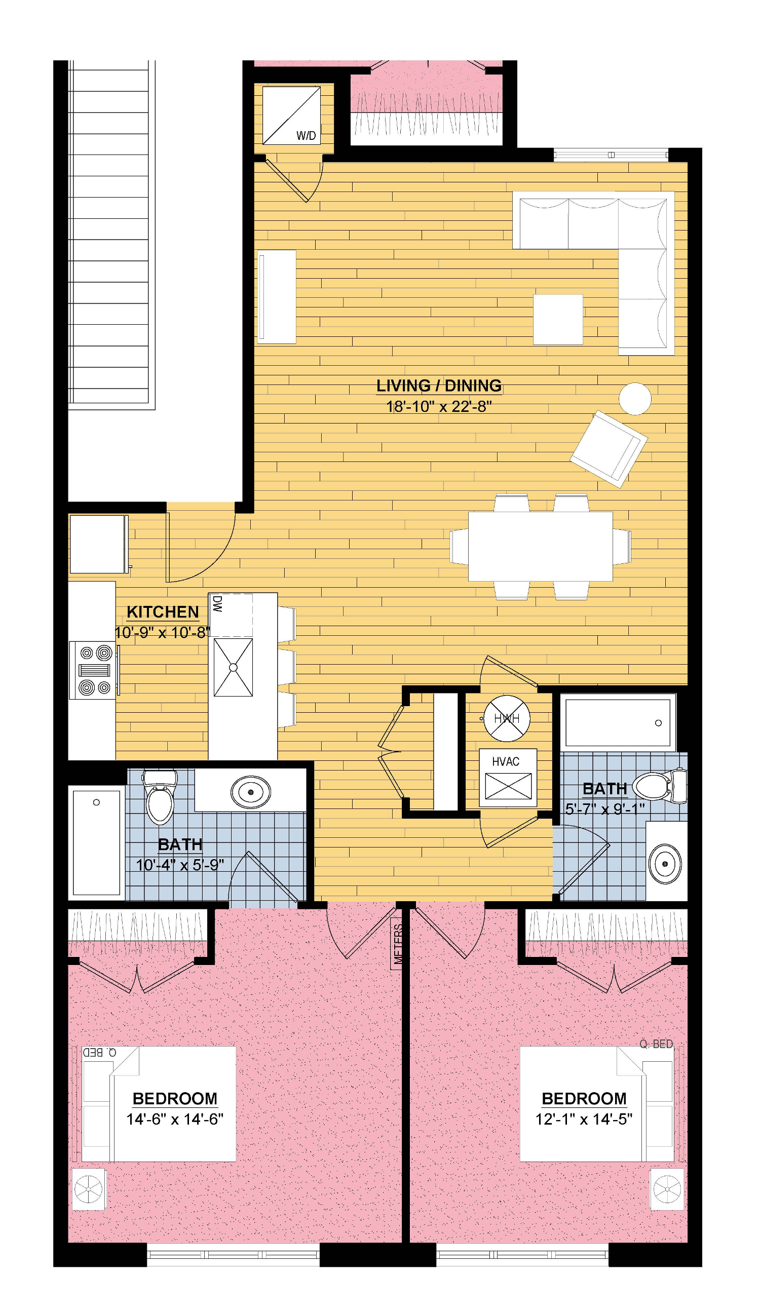 2 Bed | 2 Bath