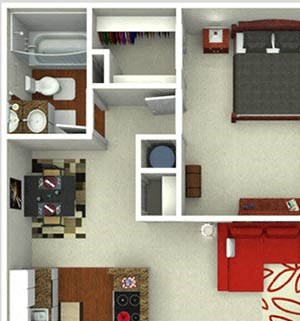 One bedroom, one bath Apartments for Rent in North Richland Hills TX One bedroom, one bathroom with private patio TX