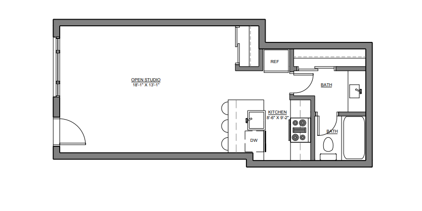 Floor Plans of Black Swan in Denver, CO