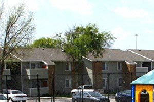 Outdoor Playground Area and Tennis Court