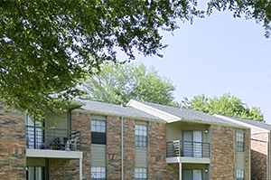 Court Yards with Grills and lush green landscaping