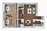 1-bedroom apartment at City Square Apartments in Denver