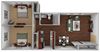 2 Bedroom 1 Bathroom Floor Plan 2 Bedroom 1 Bathroom Sq.Ft.: 775 Floor Plan at Monaco Lakes, Colorado