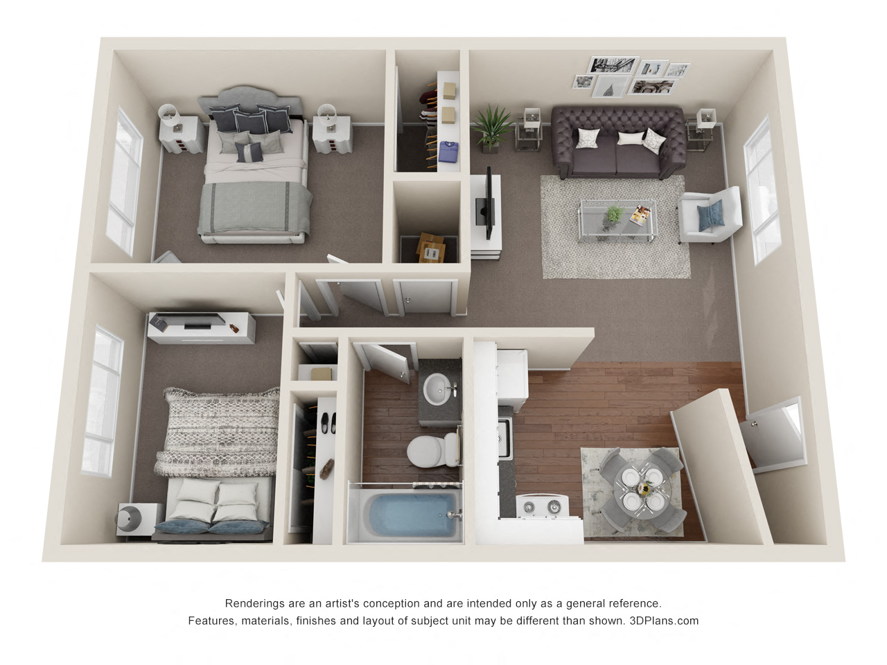 2 bedroom 816 square feet