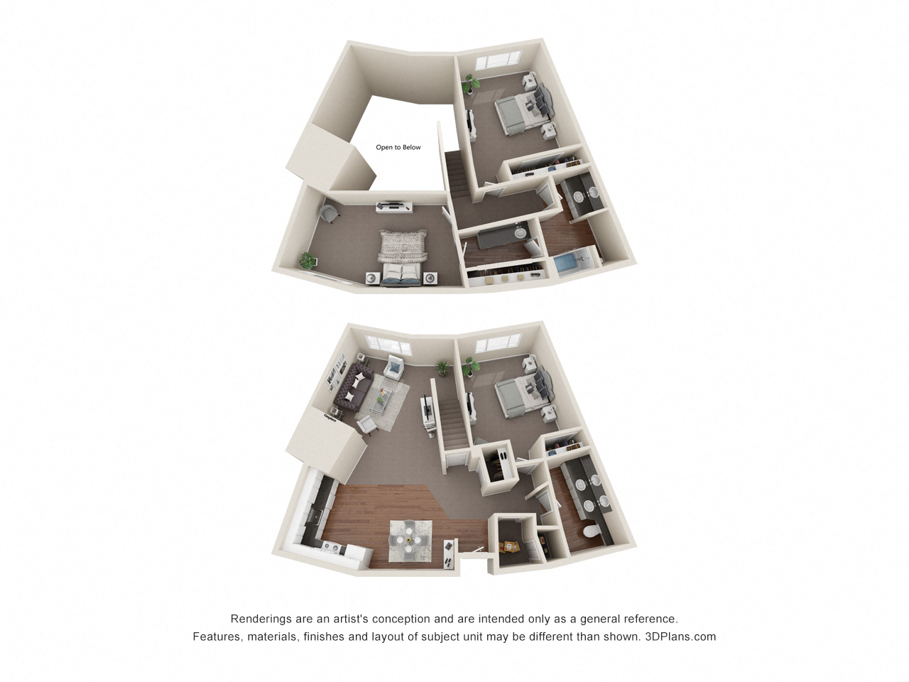 3 bedroom townhouse 1640 square feet