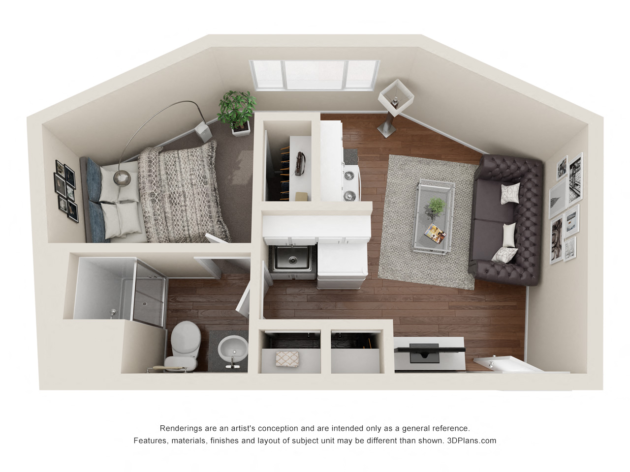 Studio 426 square feet