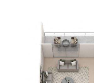 2 Bedroom, 1.5 Bath Townhome 1,120 sq. ft.
