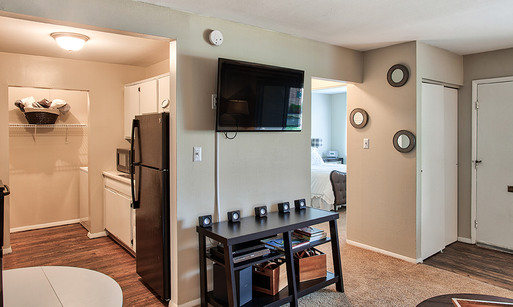Kitchen with Black Appliances