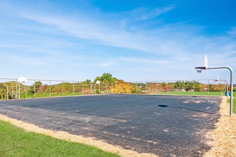 the basketball court is available for tenants to use