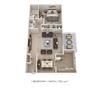 1 Bedroom, 1 Bath 750 sq. ft.