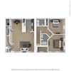 2 Bedroom, 1.5 Bath 1,008 sq. ft.
