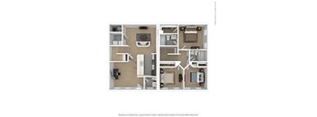 Three Bedroom 2.5 Bath Townhome -1,164 sqft