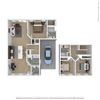 3 Bedroom, 2.5 Bath 1,288 sq. ft.