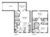 2 Bedroom, 2.5 Bath 1,296 sq. ft.