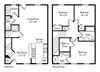 3 Bedroom, 2.5 Bath 1,179 sq. ft.