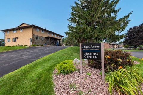 our sign is in the front yard of our building