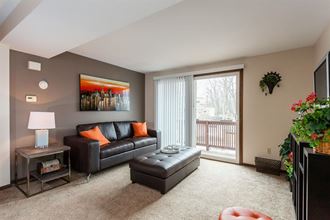 a living room with a couch and a