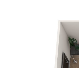 Studio, 1 Bath 303 sq. ft.