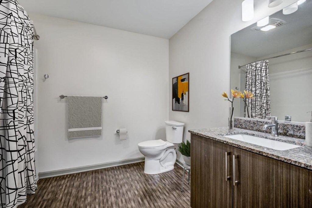 a bathroom with a toilet and a sink and a mirror
