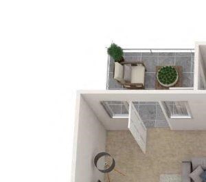 1 Bedroom, 2 Bath with Den