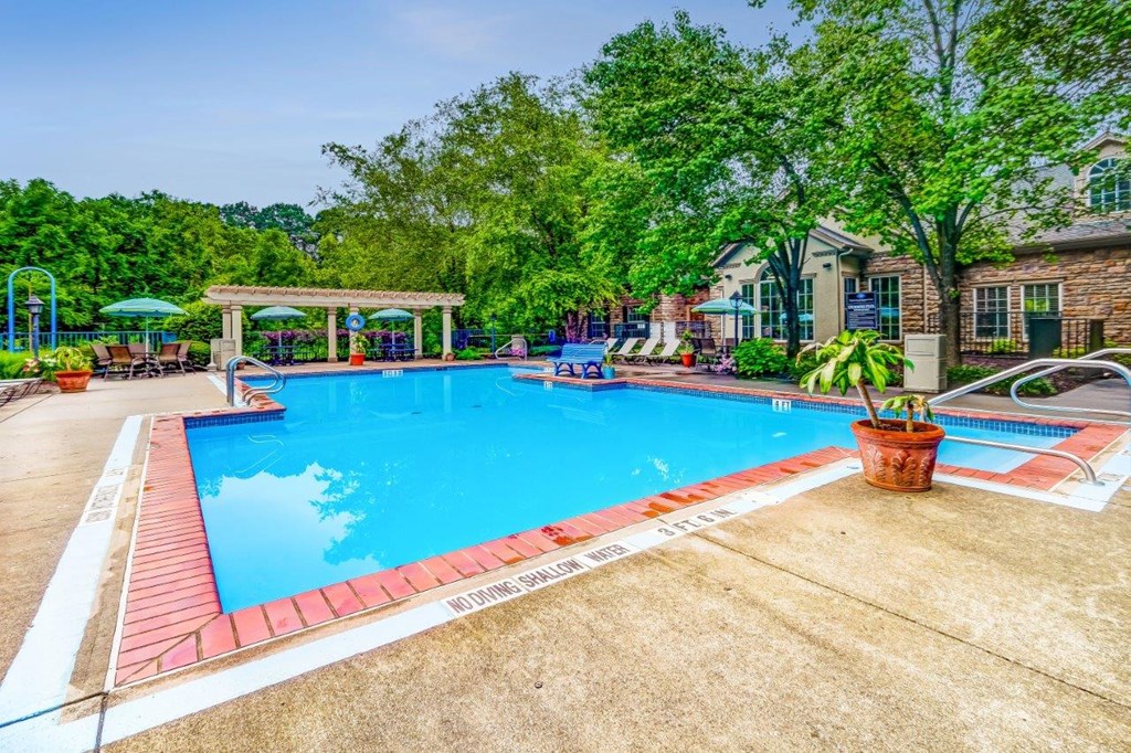the swimming pool at our apartments