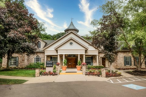the church of the good shepherd front entrance of the building