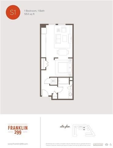 Studio, 1 ba, S1