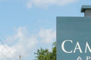 Cambria Cove main monument sign | Houston Apartments For Rent | Cambria Cove