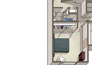 2 Bed 2.5 Bath Windsor Floor Plan 2 Bed 2.5 Bath Windsor Floor Plan at The Summit, Alexandria