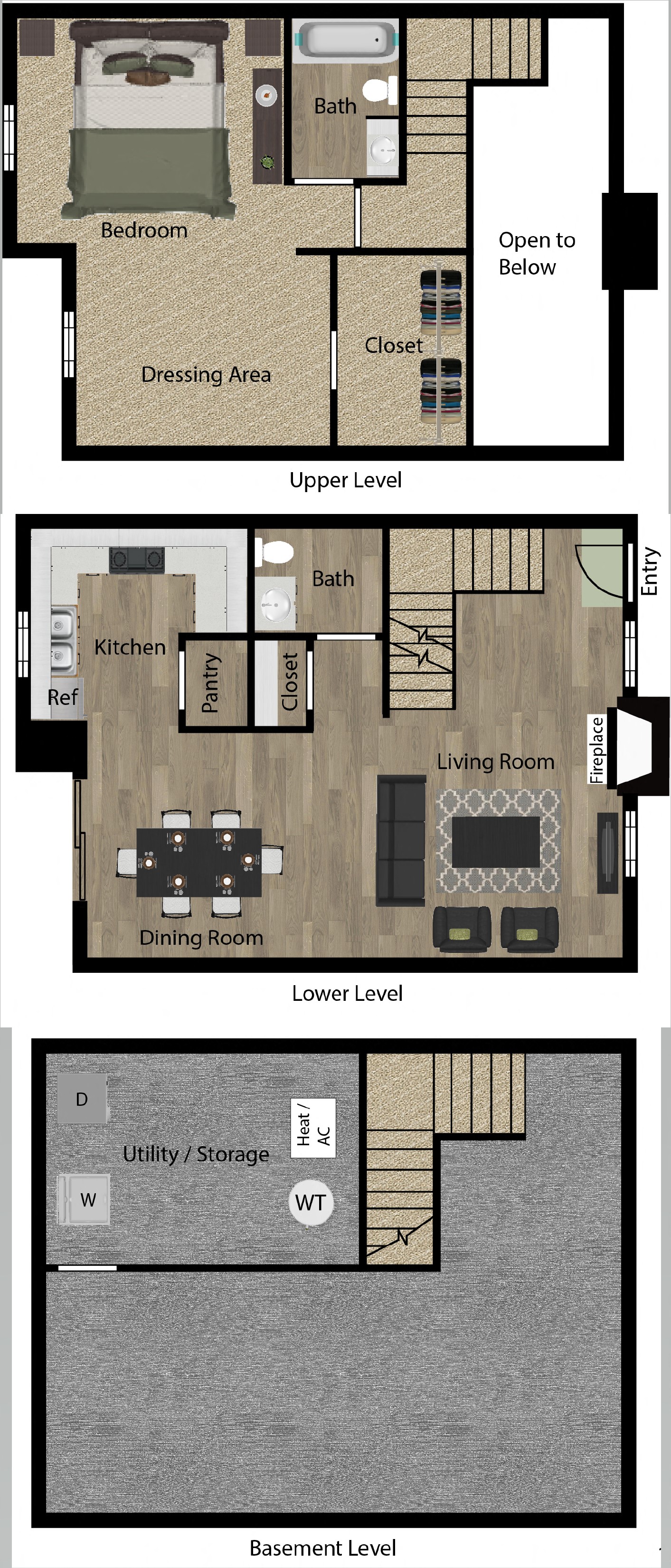 1 Bedroom Townhome